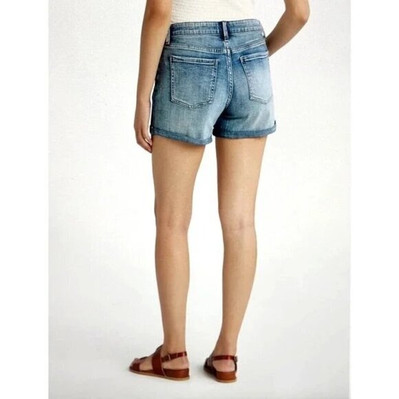 Cosmic Blue Love Women's Jodie Distressed Short Blue Size 30 NWT - Picture 2 of 10